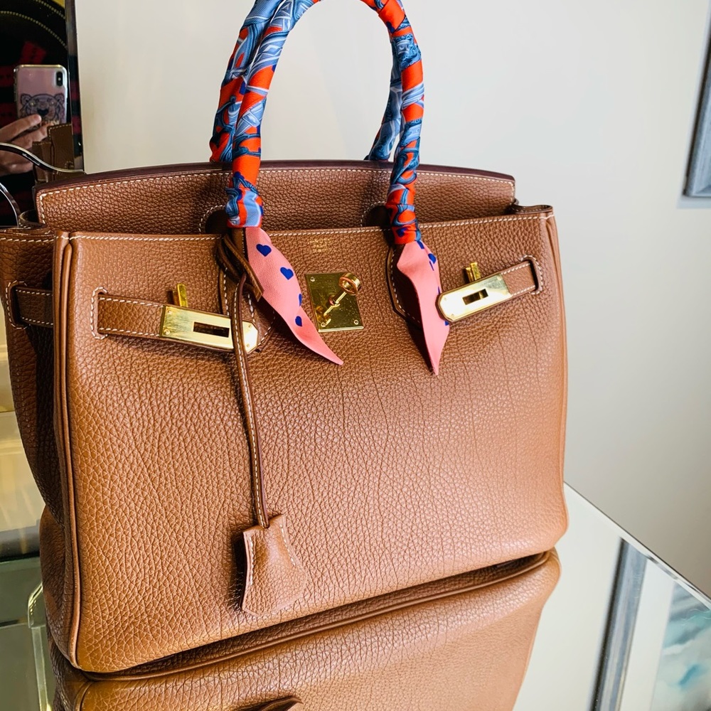 Hermes B30 in Gold Togo.